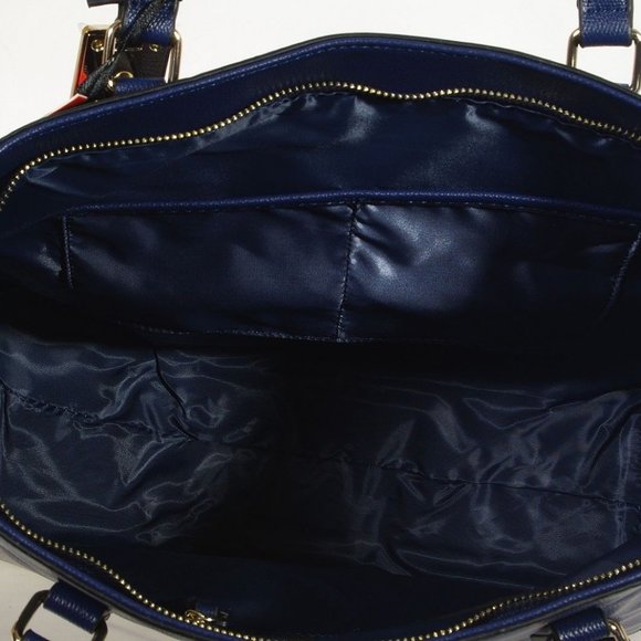 Mario Valentino large navy blue shoulder bag - Picture 3 of 4